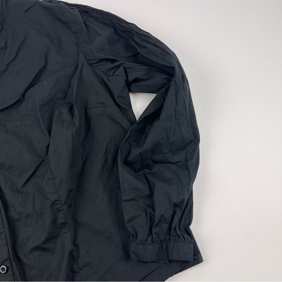 Mossimo Button Up Shirt Womens 18W Black Vneck Mock Neck - Picture 9 of 9